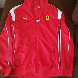 Boys puma Ferrari track jacket